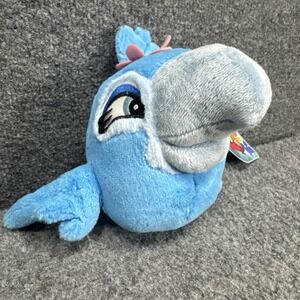 ANGRY BIRDS 5" Rio‎ Jewel Macaw Blue Bird Plush Toy No Sound Stuffed Animal Girl